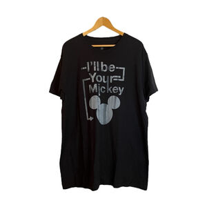 Disney Parks Black Mickey Mouse Graphic T Shirt Extra Large
